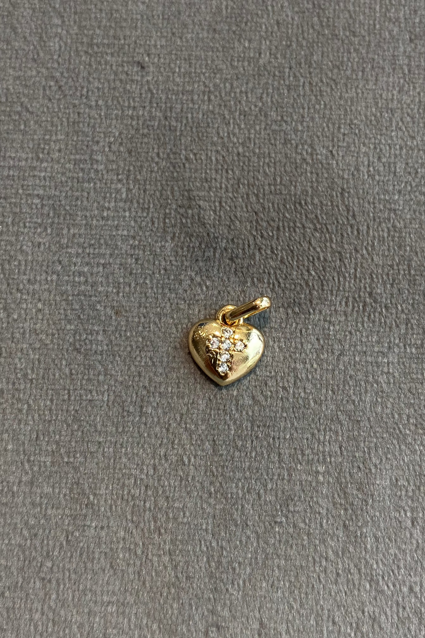 Dije corazón cruz. Ref:935