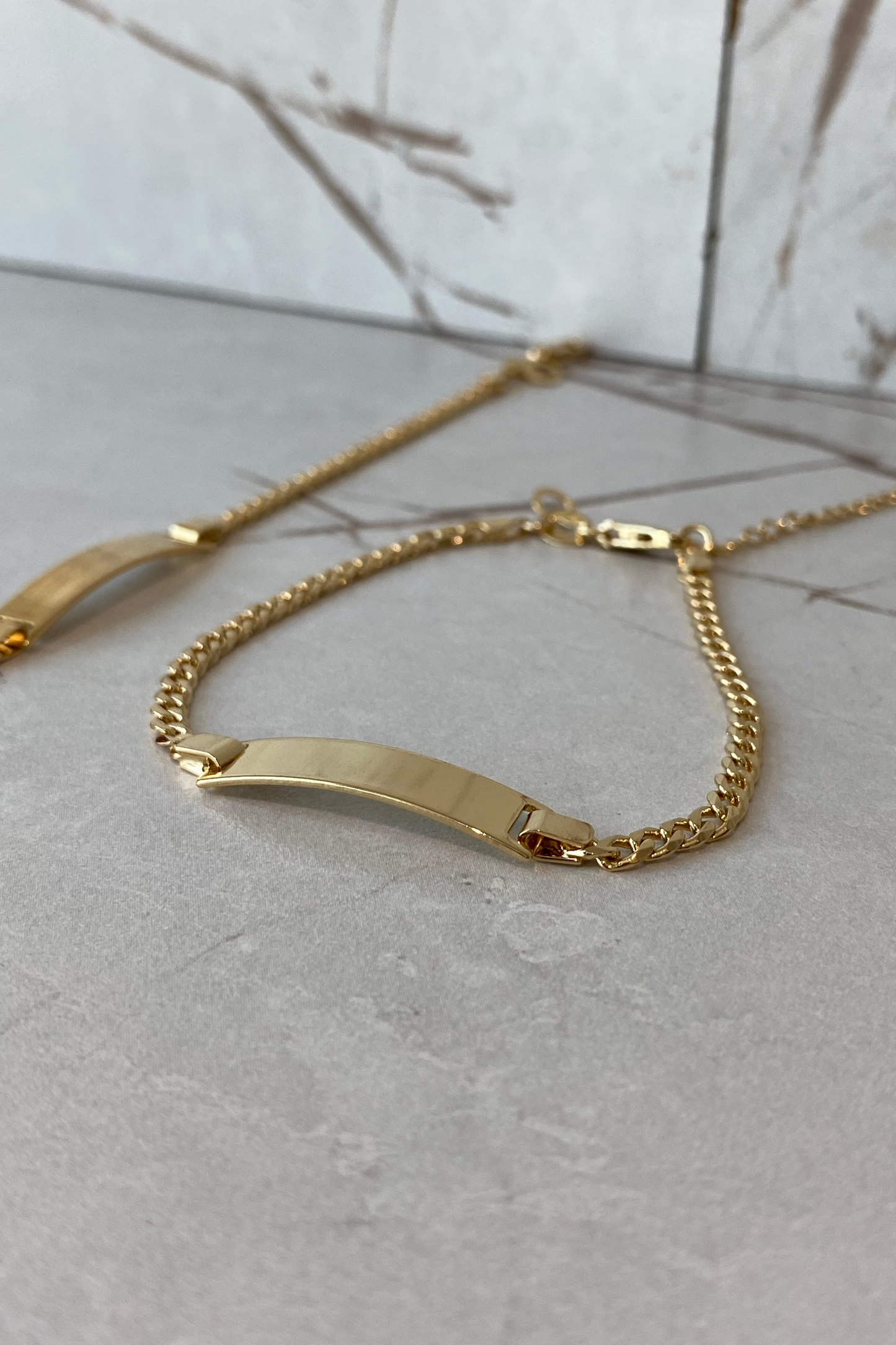 Pulsera cubana placa: Ref:303