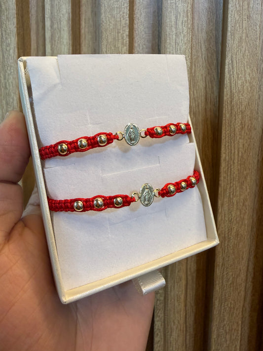 Pulseras Virgen para compartir