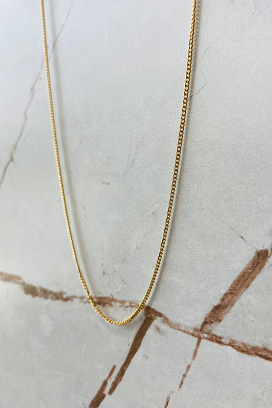 Cadena tejido cubana delgada. Ref:559