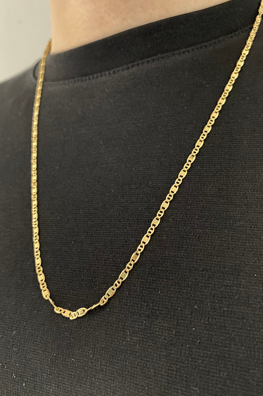 Cadena tejido escalera plana. Ref:687