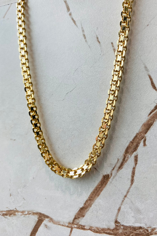 Cadena tejido chino gruesa. Ref:663