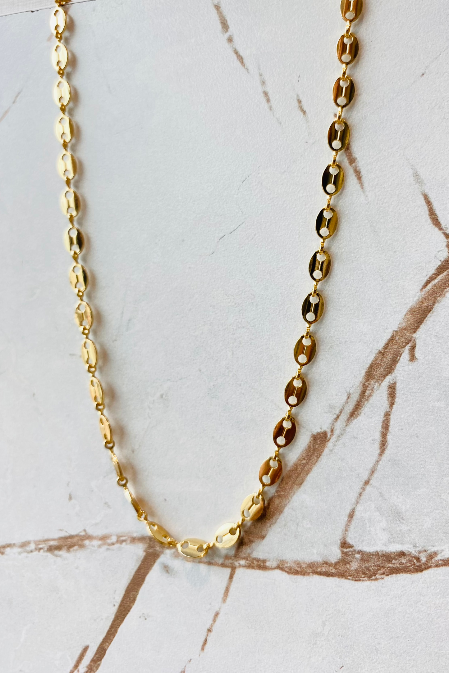 Cadena tejido gucci plana. Ref:619