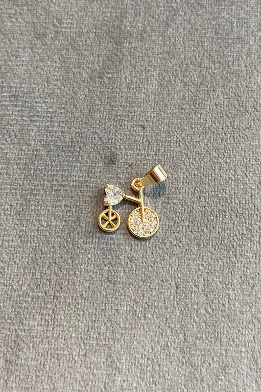 Dije bicicleta corazón. Ref:957