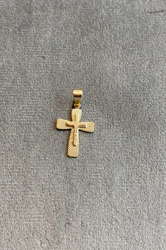 Dije cruz sobre cruz. Ref:285