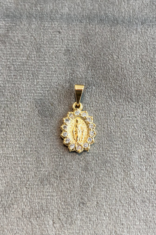 Dije milagrosa circón cristal. Ref:828